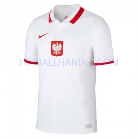 Herre Fotballdrakter Polen Hjemme Euro 2020 Kortermet